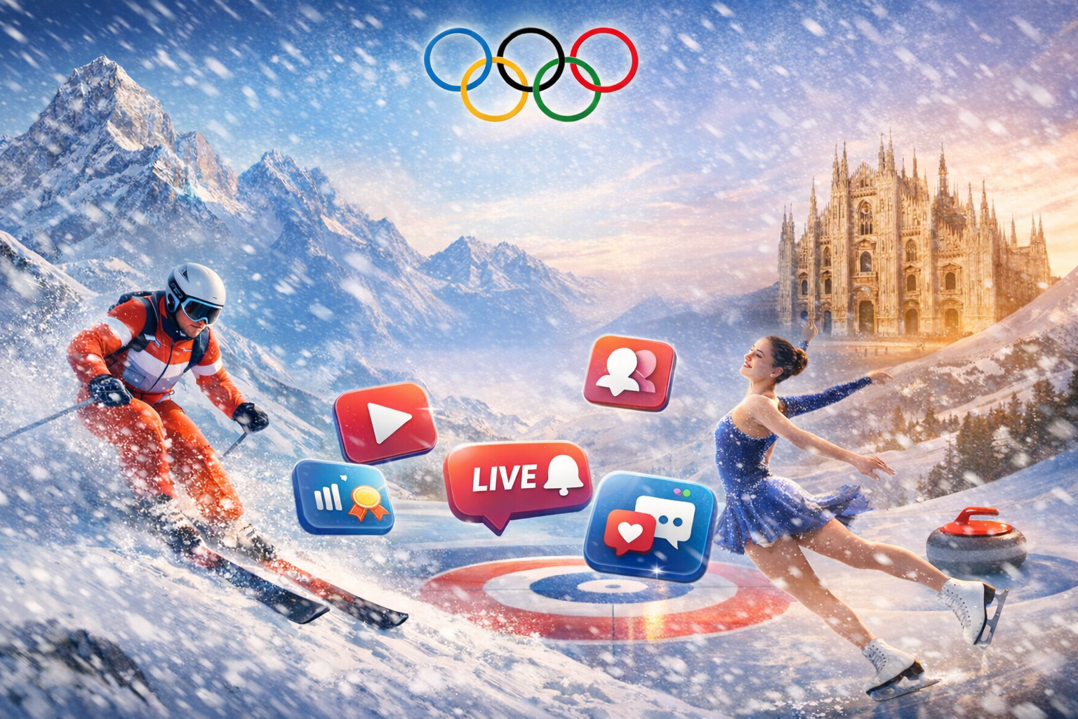 Olimpíadas de Inverno 2026 – Melhores Apps para Acompanhar